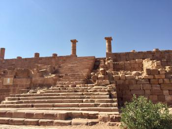 Part of Petra’s Great Temple complex.